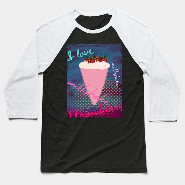 I love milkshake Baseball T-Shirt by Prince